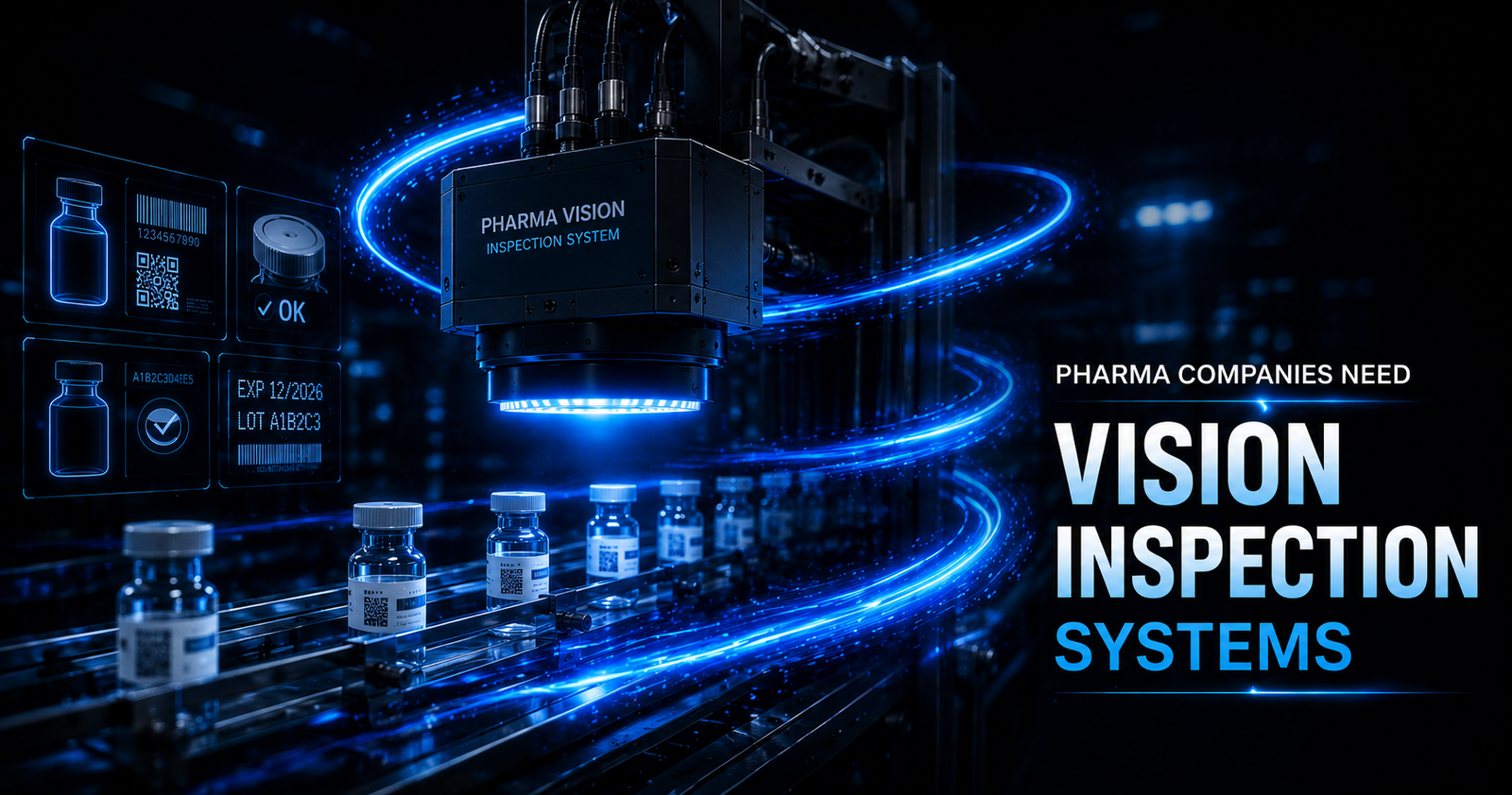 AI vision inspection system for pharma packaging line
